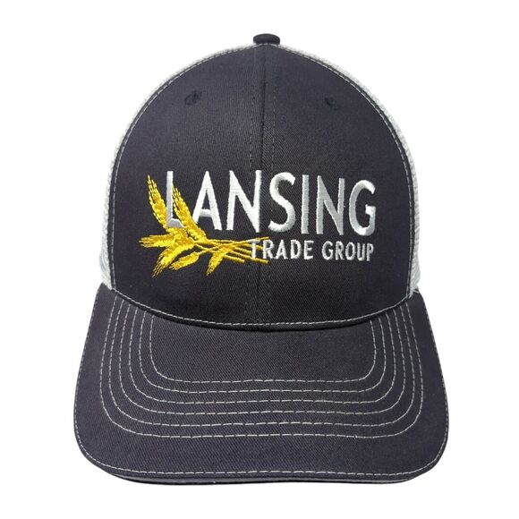 Lansing Trade Group Idaho Strapback Trucker Hat Black One Size Mesh Back - Picture 1 of 8